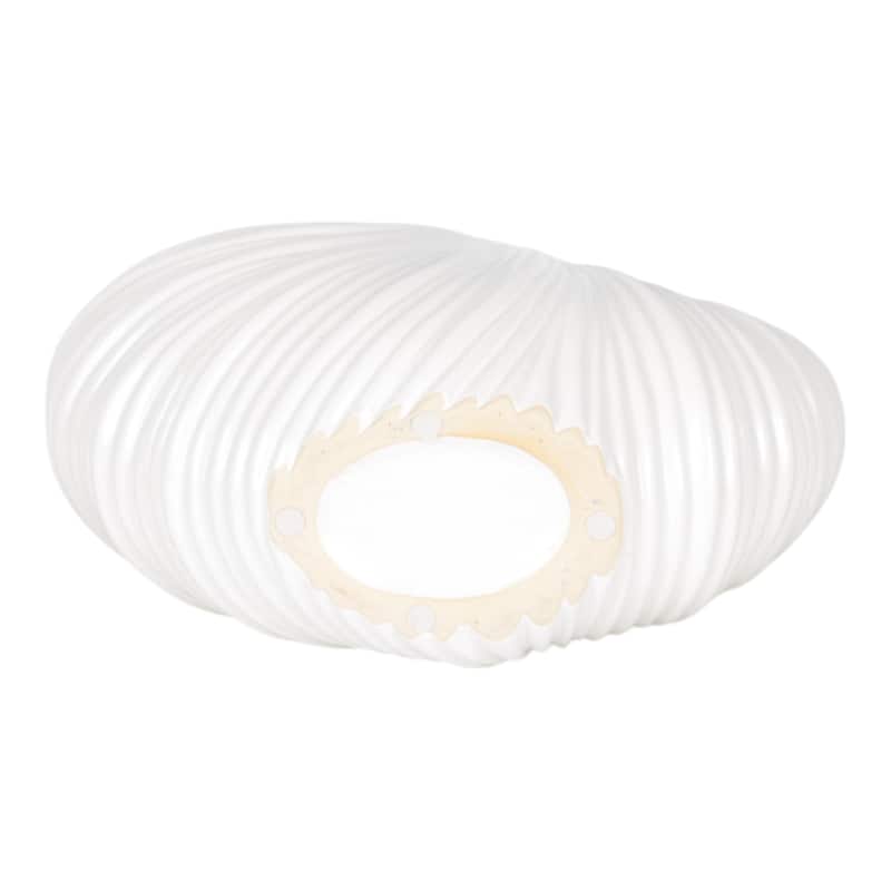 Ceramic Vase Sculptural Curved Design with Textured Detailing