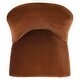 preview thumbnail 36 of 124, SAFAVIEH Couture Nolita Velvet Accent Chair - Mustard / Brass - 28"x23"x35.3" - 28" W x 23" D x 35" H