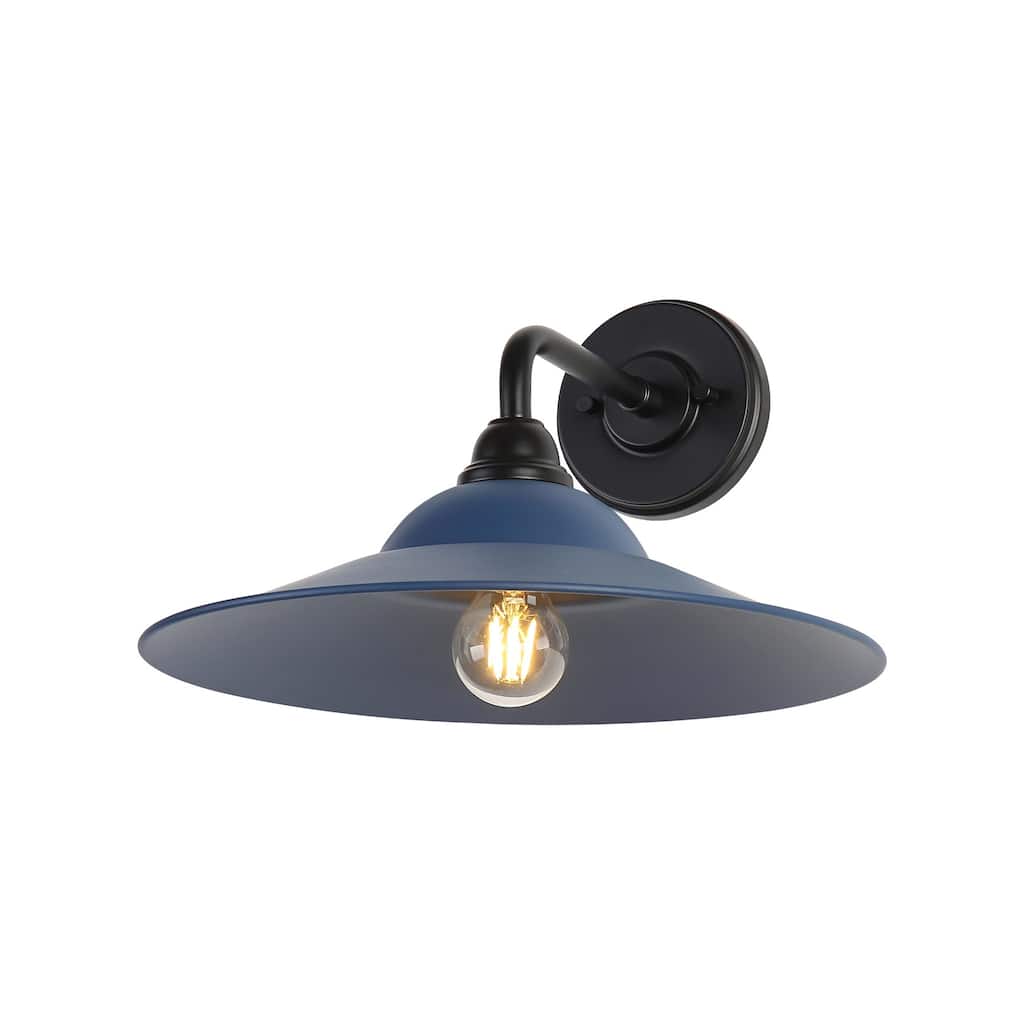 Golden Lighting 5096-OWL15 MBL Croma 12" Tall Outdoor Wall Sconce
