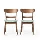 preview thumbnail 10 of 55, Idalia Mid-Century Modern Dining Chairs (Set of 2) by Christopher Knight Home - N/A