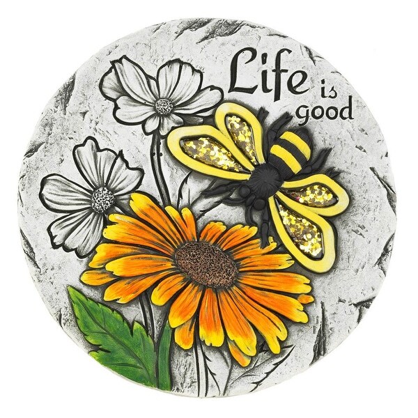 Modern Life Is Good Sunflower Stepping Stone