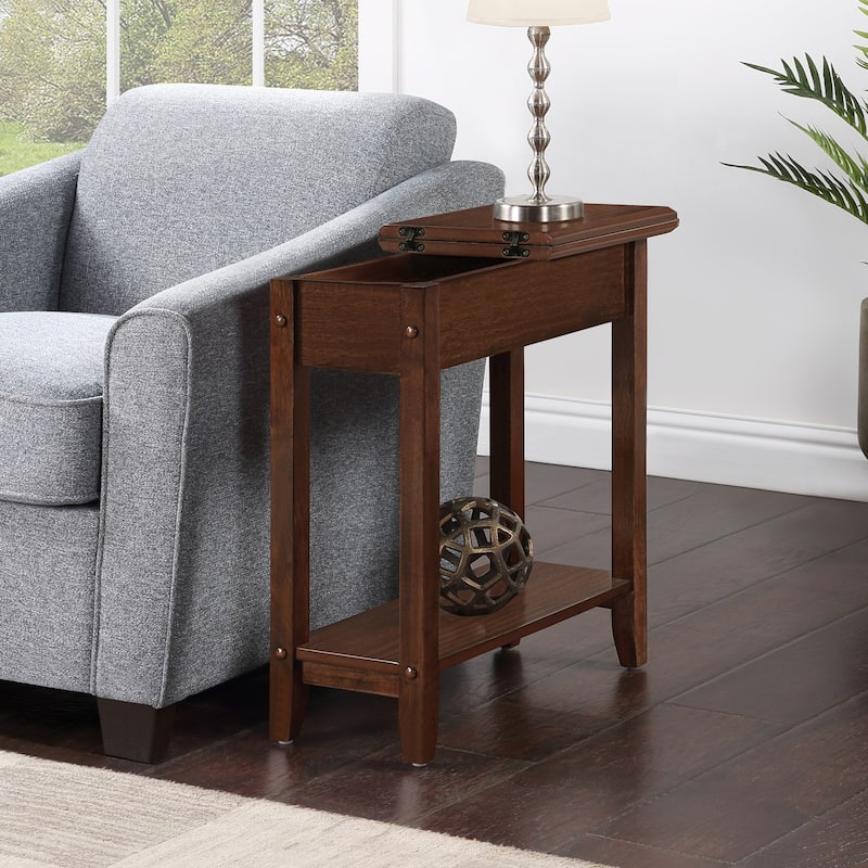 Compact End Table with Built In Magazine Rack, C Frame Design for Easy Sofa Placement and Convenient Living Room Use - 23