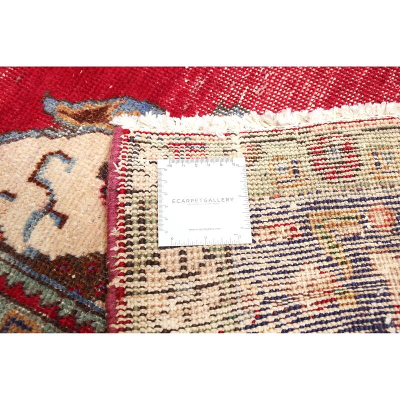ECARPETGALLERY Hand-knotted Antalya Vintage Red Wool Rug - 6'7 x 10'2