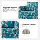 preview thumbnail 11 of 51, HULALA HOME Erkenbald Modern Slipcovered Swivel Chair with Reversible Cushion and Washable Cover