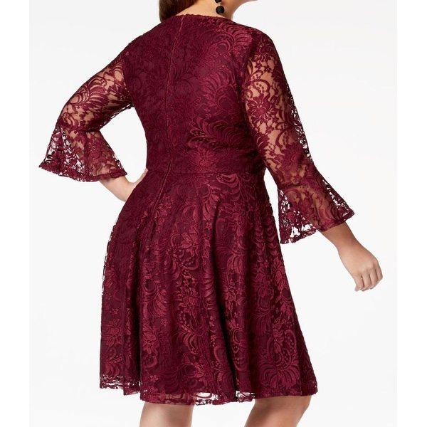 red lace dress size 18