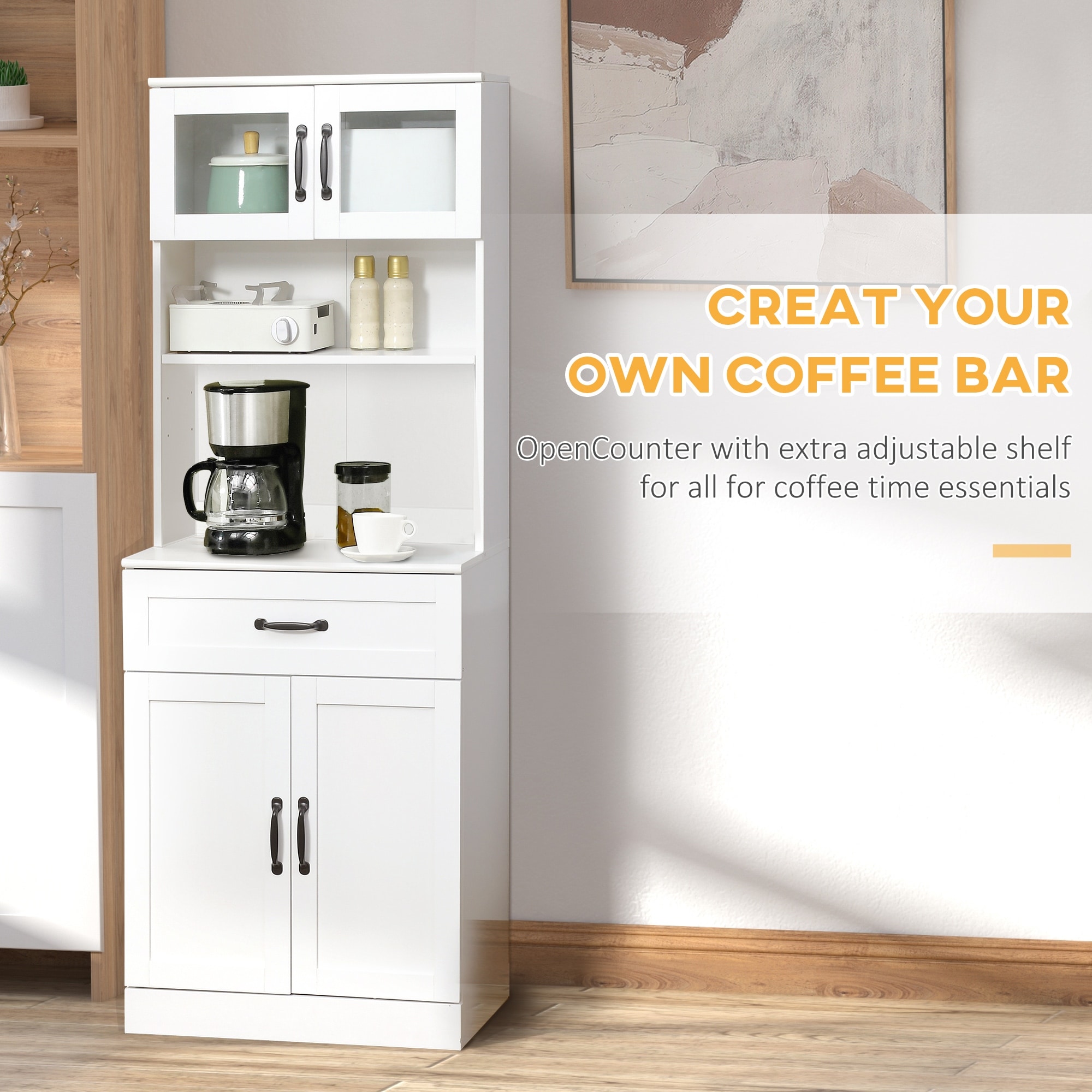 Coffee bar store hutch for sale