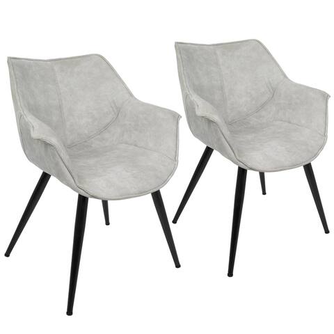 LumiSource Wrangler Contemporary Accent Chair (Set of 2)