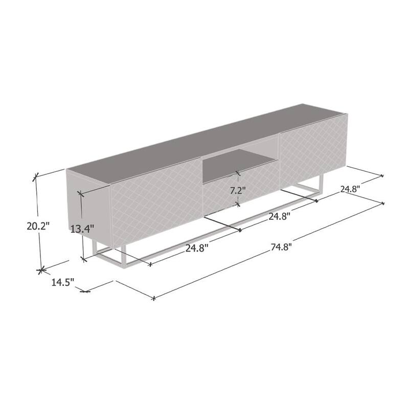 Lattice 01 75" TV Stand