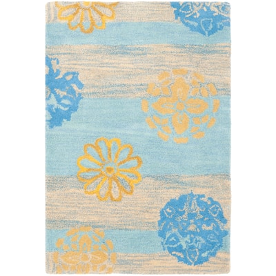 SAFAVIEH Handmade Soho Kourtney Stripe N.Z. Wool Rug
