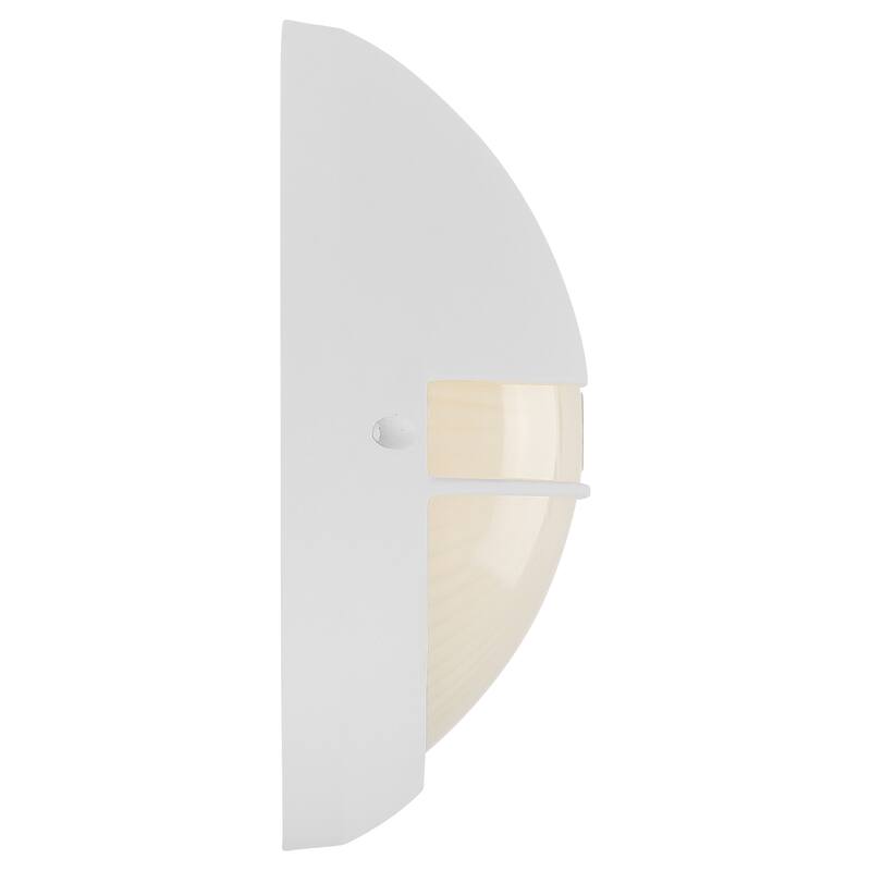 Access Lighting Clifton LED Round Outdoor Marine Grade Bulkhead with Opal Glass