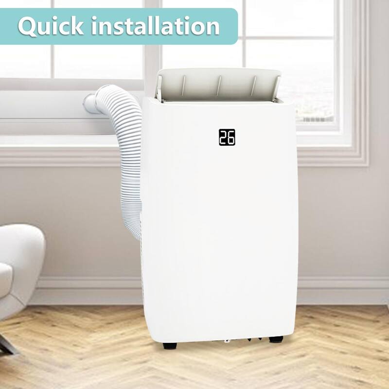 Portable Air Conditioner - 12000 BTU, Cools Up To 350 sq. ft, 4-in-1 with Window Kit