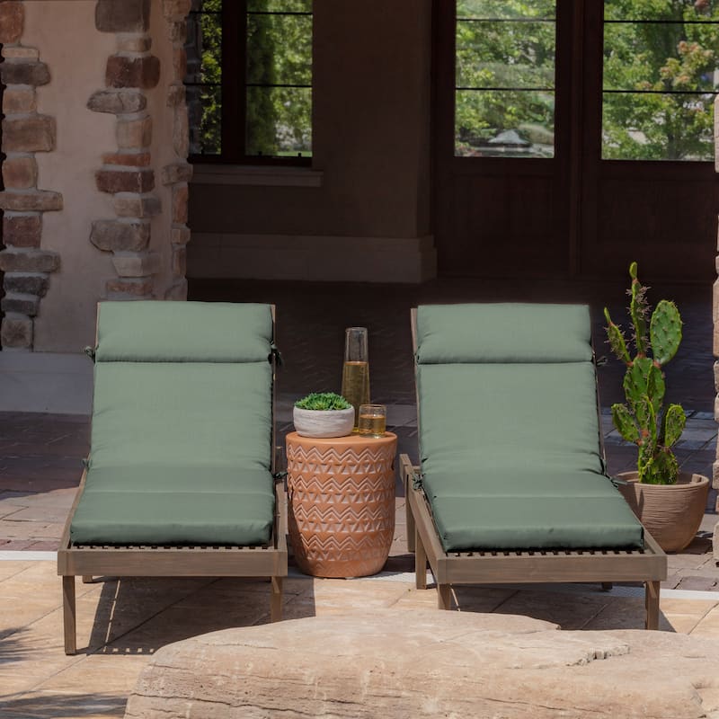 ARDEN Outdoor Chaise Lounge Cushion - 72"L x 21"W