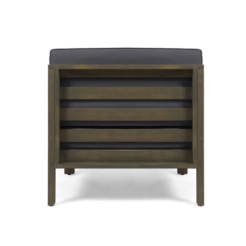 Oana Outdoor 9-Piece Acacia Wood Sectional Sofa Set with Coffee Table by Christopher Knight Home