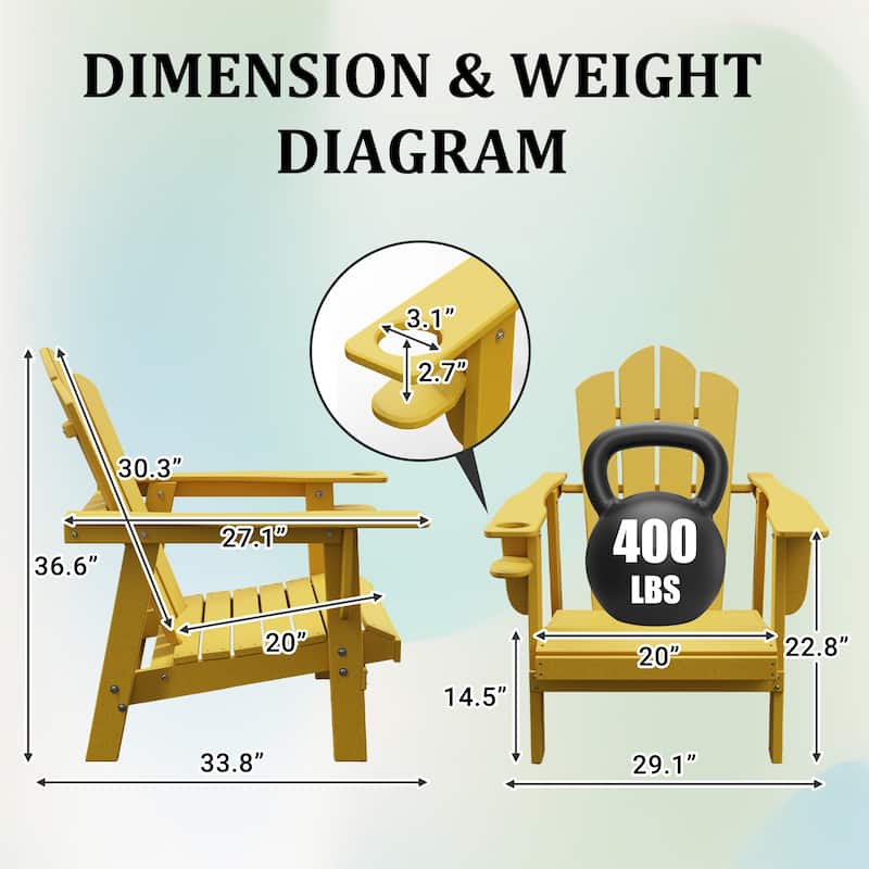Outdoor HDPE Adirondack Chairs Outdoor Chair Plastic Lawn Chairs for Outdoor Use