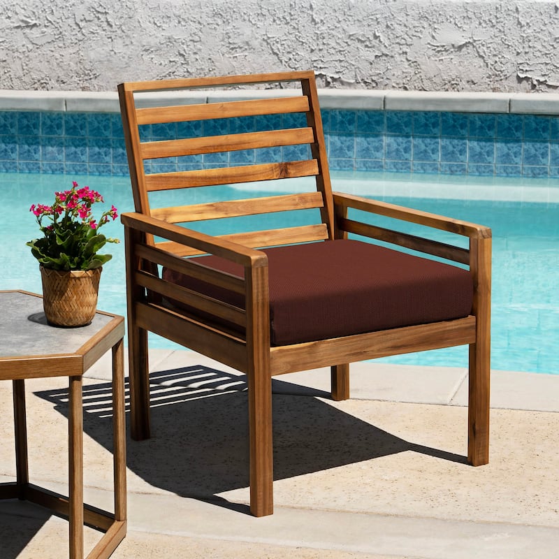 Outdoor Premium Dining Seat Cushion (2-Pack) - 20" wide x 20" deep x 4" thick