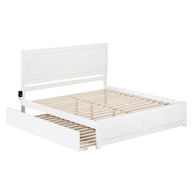 AFI, Canyon Platform Bed with Matching Footboard & Trundle