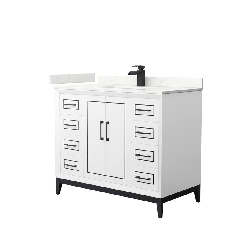 Marlena 42-inch Single Vanity, Quartz Top