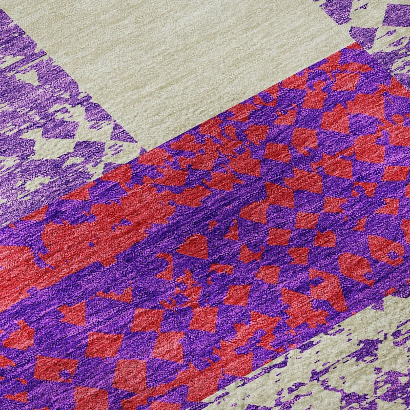 Premium Washable Super Soft Casual Geo Mayfield Rug
