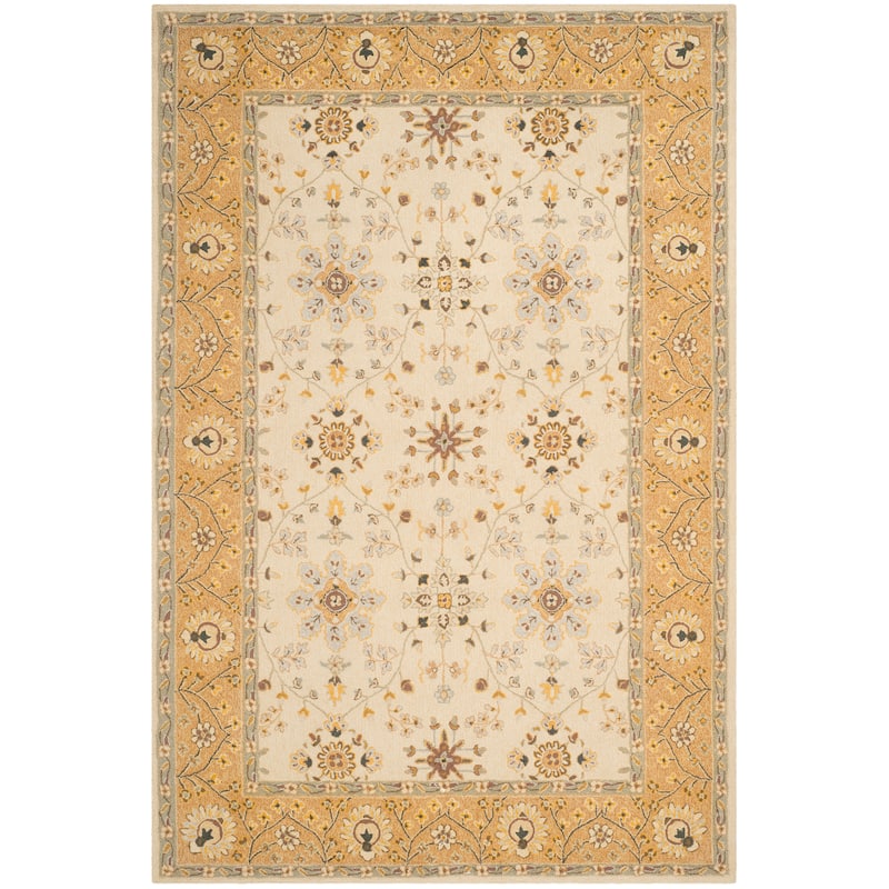 SAFAVIEH, Handmade Easy Care Mariola Oriental Rug - 6' x 9' - Ivory/Beige