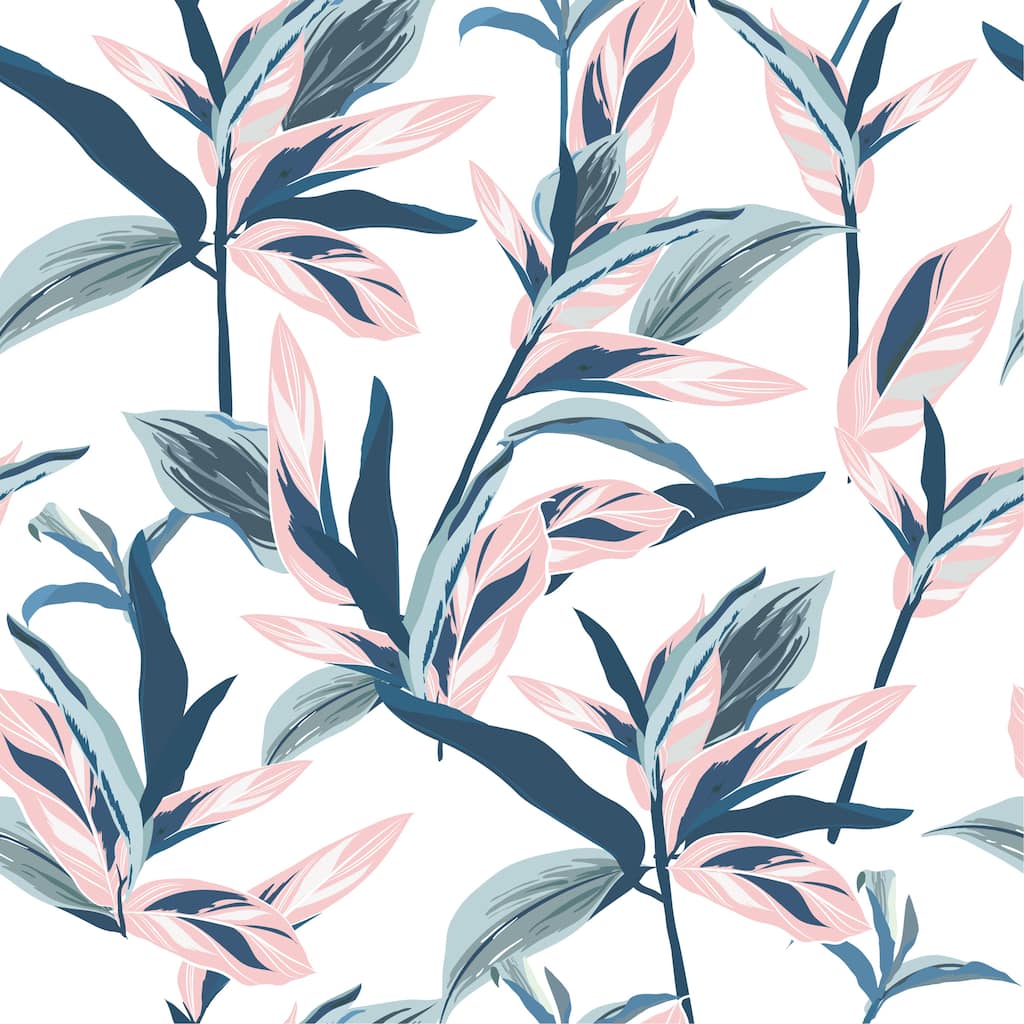 Guava Tropical Leaves Removable Wallpaper - 10'ft H x 24''inch W