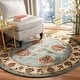 preview thumbnail 18 of 133, SAFAVIEH Lyndhurst Hermanda Traditional Oriental Rug 5'3" Round - Blue/Ivory - Round