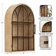 preview thumbnail 15 of 30, Kate and Laurel Megara Arched Wall Mounted Cabinet - 16x5x24