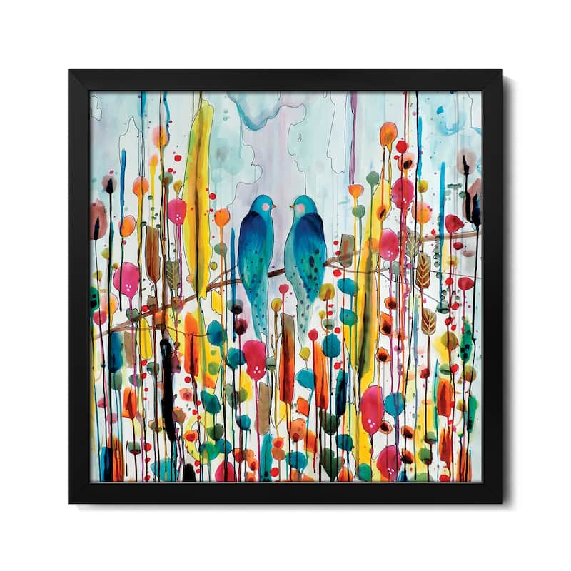 We Premium Framed Poster by Sylvie Demers - Black - 16x16x1