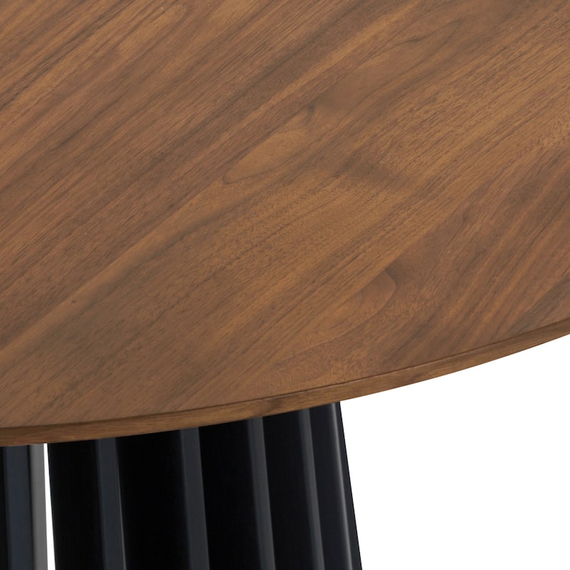 Pasadena Mid-Century Solid Wood Oval 5 Peice Dining Table Set
