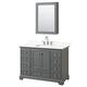 Option Dark Gray, Chrome Trim, Giotto Quartz Top