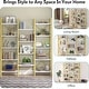 preview thumbnail 11 of 60, Large Triple Wide 5-Shelf Etagere Bookcase