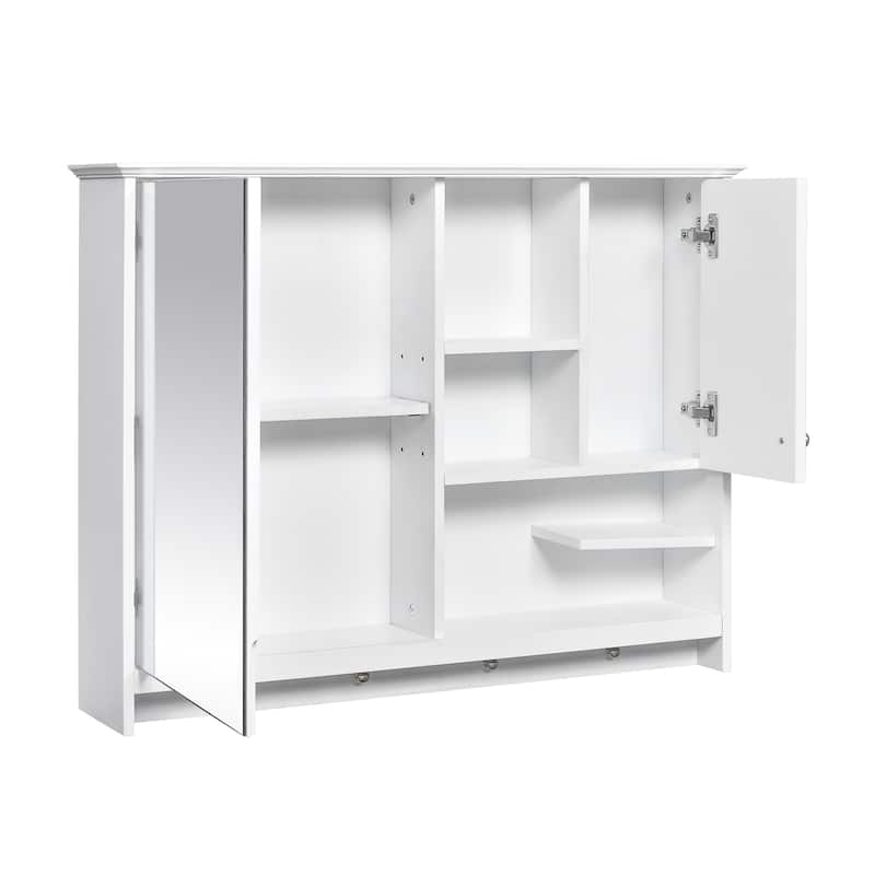 36 Inch Wall Mounted Medicine Cabinet, Bathroom Storage Cabinet with Mirror Door and Adjustabl Shelf, Mirror Cabine