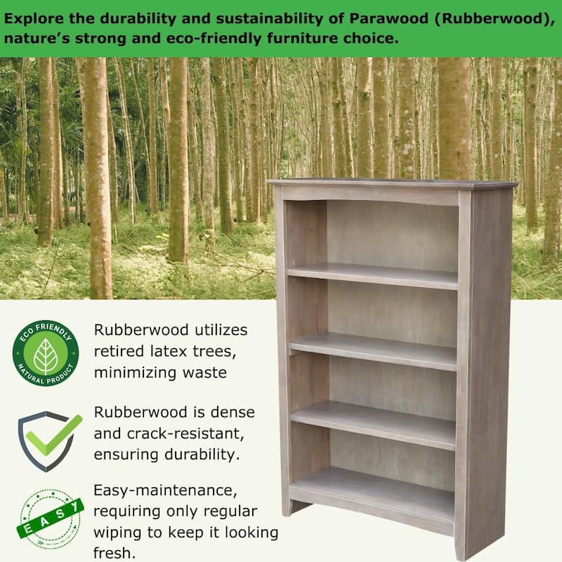 Porch & Den Solid Wood Shaker Bookcase