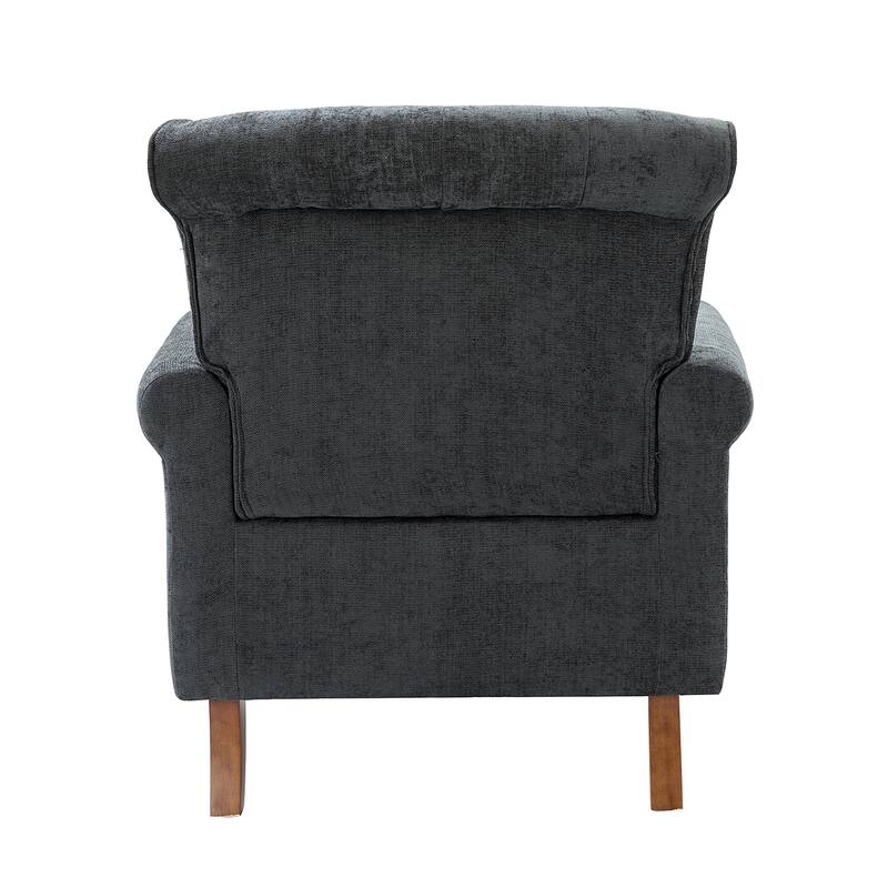 Indiges Comfy Upholstered Accent Armchair with Tufted Back Set of 2 for Bedroom Reading Office