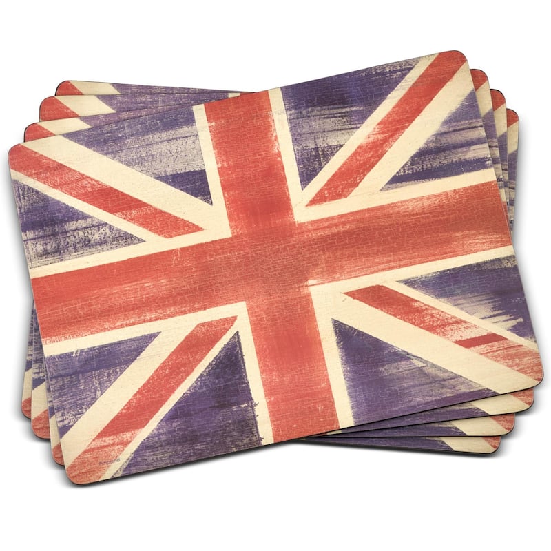 Pimpernel Set of 4 Flag Placemats - 15.7" x 11.7" each