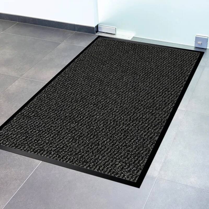 Lisa Heavy-Duty Non-Slip Rubber Door Mat for High Traffic Areas