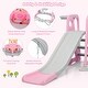 preview thumbnail 13 of 21, Costway 4-in-1 Toddler Climber and Swing Set w/ Basketball Hoop & Ball