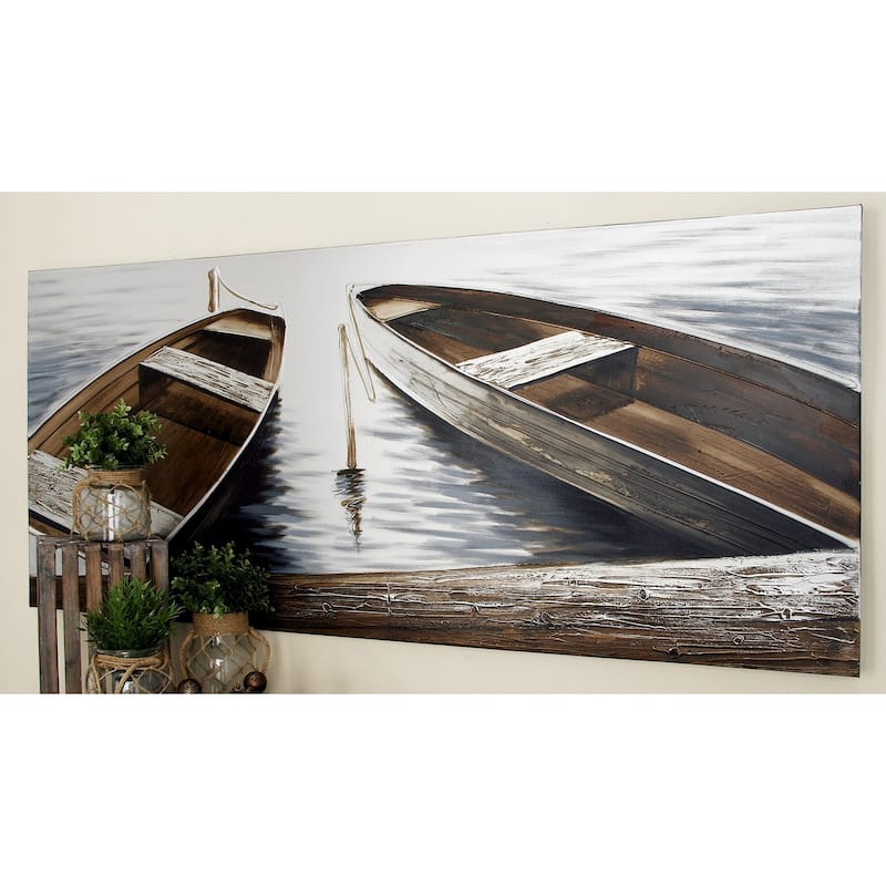 Canvas Sail Boat Wall Art - Brown - Roche River Decor