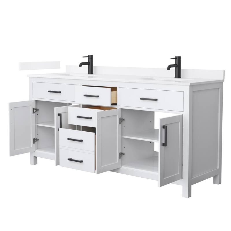 Wyndham Collection WCG2424-72D-QTZ-UNSMXX Beckett 72" Free Standing