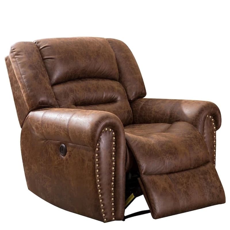 Ebello Classic Single Sofa Home Theater Recliner Seating With USB Port