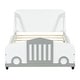 preview thumbnail 13 of 58, Plywood Car Shaped Platform Bed Frame with 4 Wheels