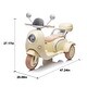 preview thumbnail 41 of 58, Children's Ride-On Car with Two Seats, 12V Battery, Music Player, Convertible Rear Seat, and Large Storage Trunk Beige