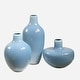 preview thumbnail 1 of 2, Uttermost Celestial Frost Blue Vases Set of 3