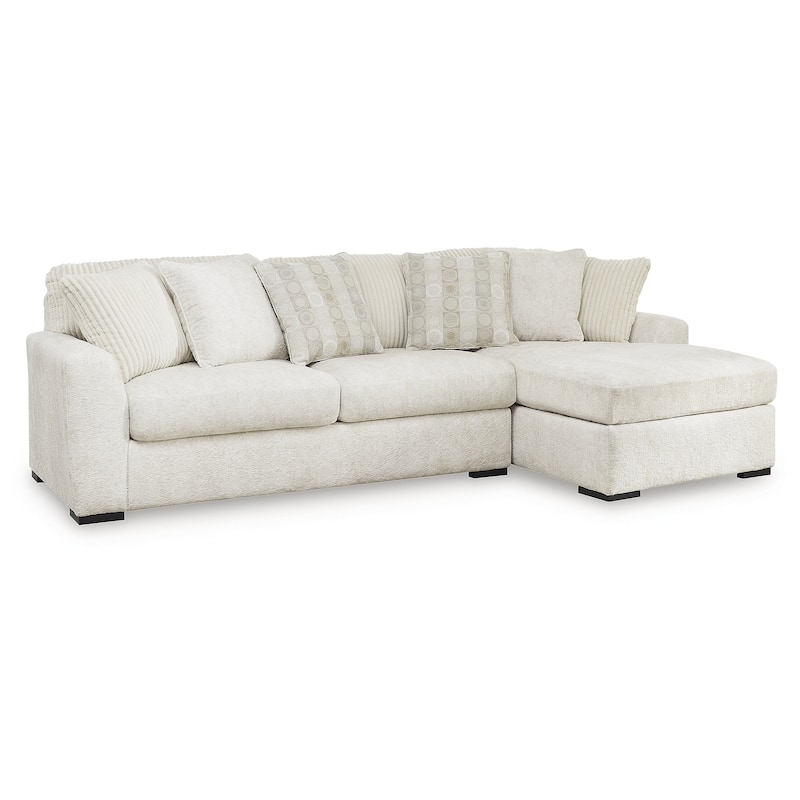 Signature Design by Ashley Chessington White 2-Piece Sectional with Chaise - 121" W x 65" D x 40" H