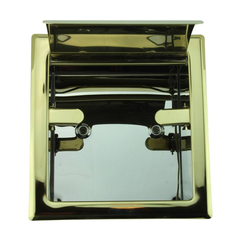 Recessed Toilet Paper Tissue Holder Gold Stainless Steel (Set of 2) Renovators Supply