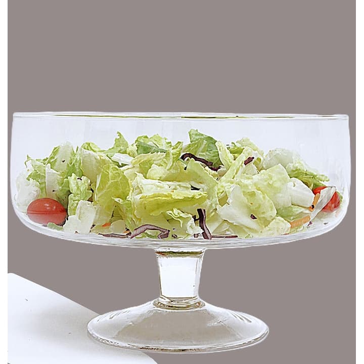 Footed Salad Bowl, Liscio Ottico