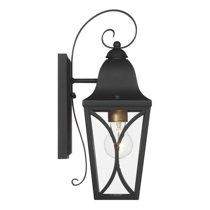 The Great Outdoors 73351 Cardigan 15" Tall Outdoor Wall Sconce with