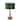 18.5 in. Retro Walnut Wooden Table Lamp with Velvet Shade and Solid Wood Base