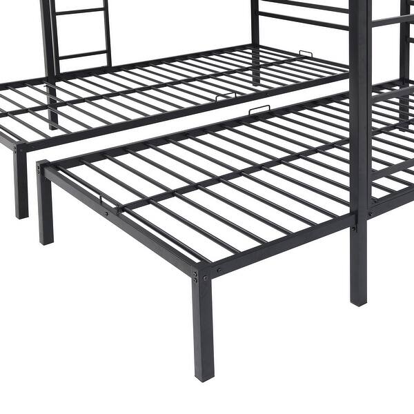 Modern 3 in 1 Bunk Bed with Builtin Shelf Bed Bath & Beyond 37256702