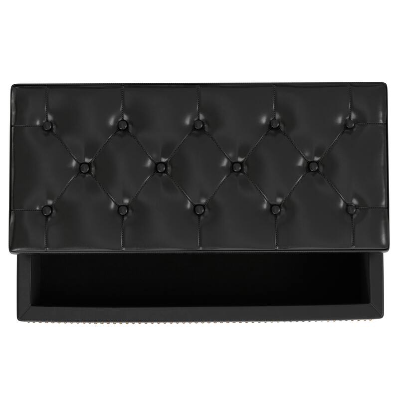 WYNDENHALL Springfield 44 inch Wide Traditional Rectangle Storage Ottoman