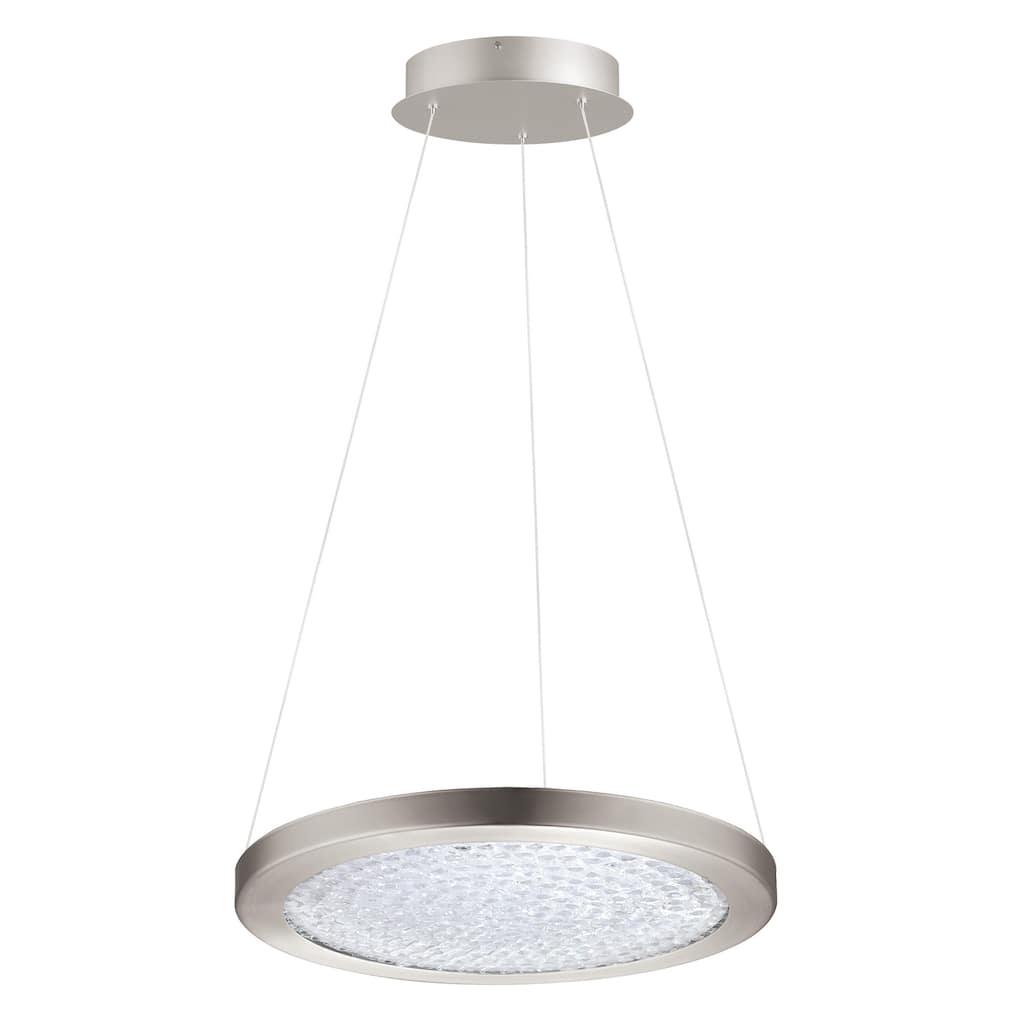 Eglo Arezzo 3 LED 15-inch Clear Glass Pendant